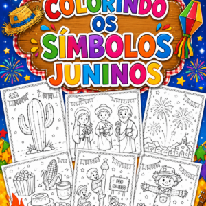 COLORINDO OS SÍMBOLOS JUNINOS – CADERNO DE COLORIR (PDF)