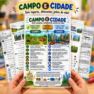CAMPO E CIDADE: dois lugares, diferentes jeitos de vida