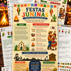 Festas Juninas - Textos e atividades  🌽