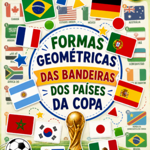 FORMAS GEOMÉTRICAS DAS BANDEIRAS DOS PAÍSES DA COPA 2026