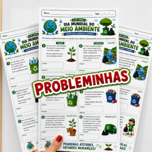 PROBLEMINHAS DO MEIO AMBIENTE ➕➖✖️➗ 🌱♻️🌎