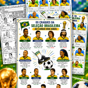 OS CRAQUES DA SELEÇÃO BRASILEIRA AO LONGO DOS ANOS ⚽