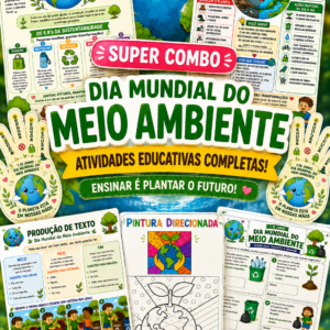 🌱 SUPER COMBO – KIT COMPLETO SOBRE O DIA MUNDIAL DO MEIO AMBIENTE 🌱