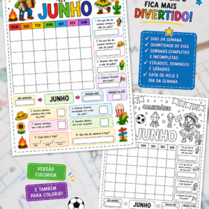 📅 CALENDÁRIO DE JUNHO – ATIVIDADE INTERATIVA