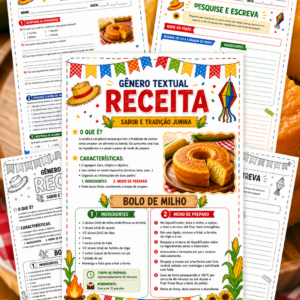GÊNERO TEXTUAL: RECEITA – SABOR E TRADIÇÃO JUNINA 🍰🌽