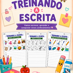 APOSTILA TREINANDO A ESCRITA | MAIS DE 100 PÁGINAS