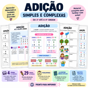 ADIÇÃO | SIMPLES E COMPLEXA 1ª à 4ª ordem