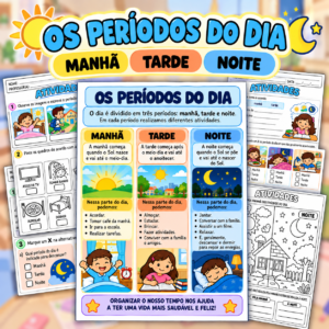 Os Períodos do Dia - Manhã, Tarde e Noite